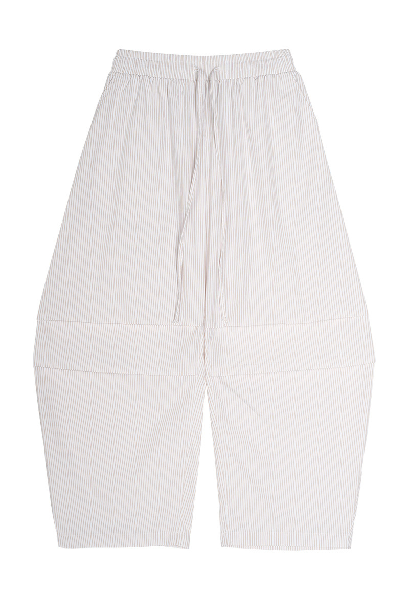 Men's Summer Stripe Loose Curved Drawstring Pants