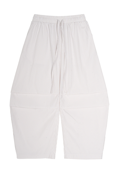 Men's Summer Stripe Loose Curved Drawstring Pants