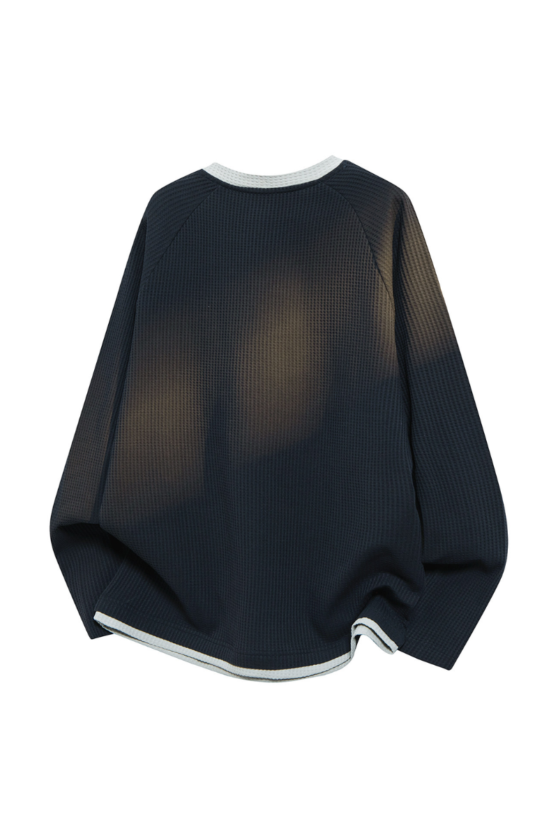 Men's Fall Waffle Crewneck Long-Sleeve Performance Tee
