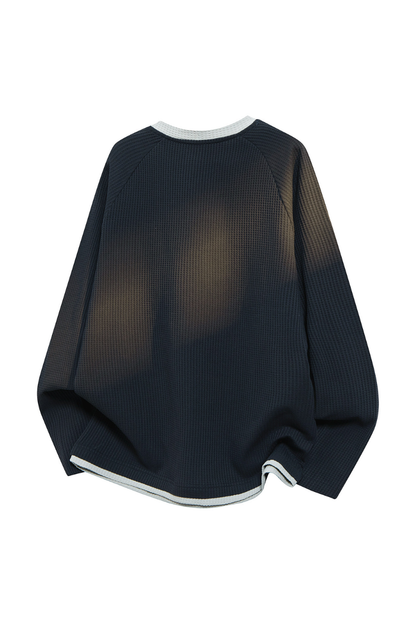 Men's Fall Waffle Crewneck Long-Sleeve Performance Tee