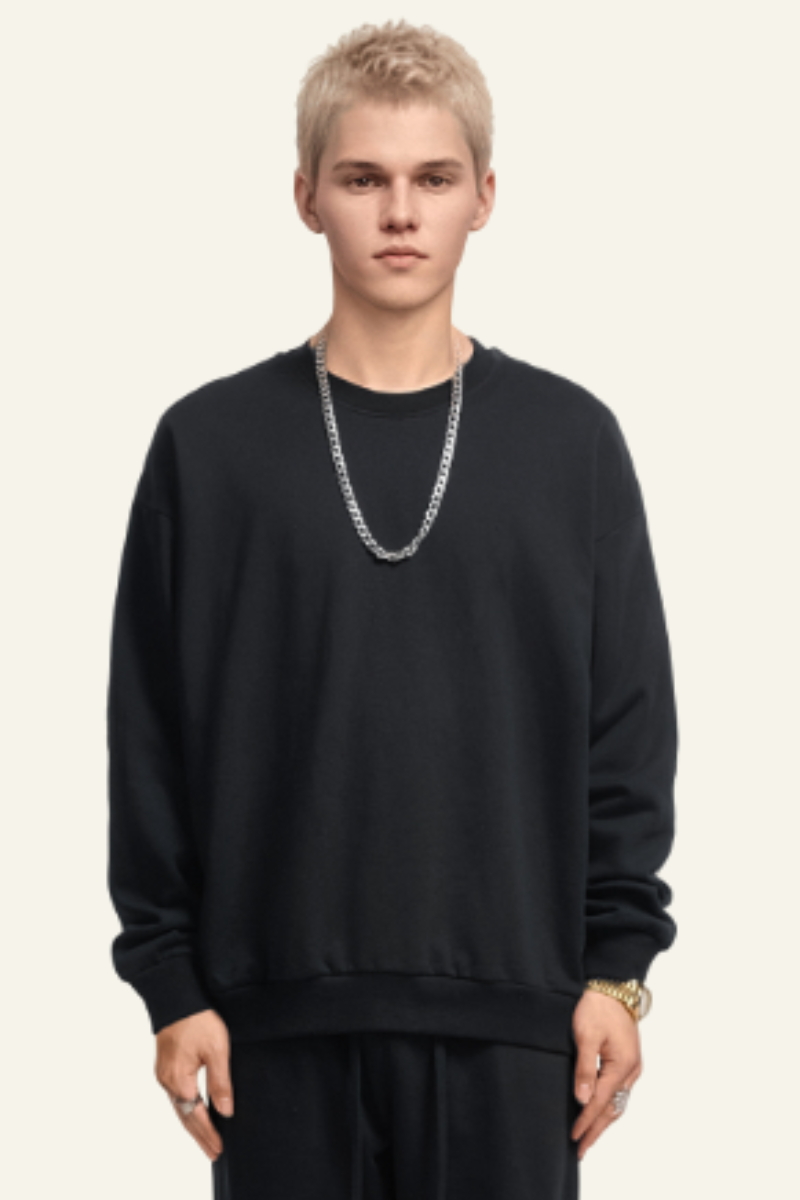 Men's Solid-Colored Pullover
