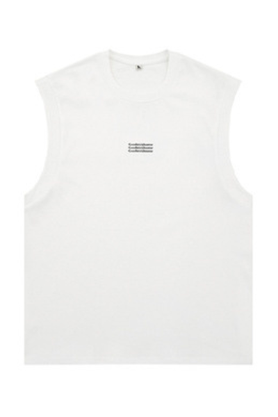 Men's Summer Cotton Letter Print Muscle Tank