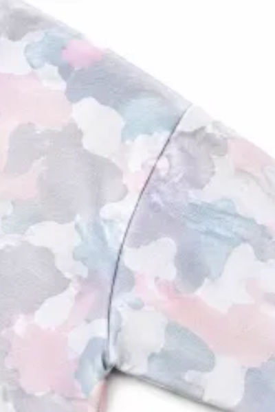 Women Fall Clothing Plus Size Pastel Camo Sweatshirt