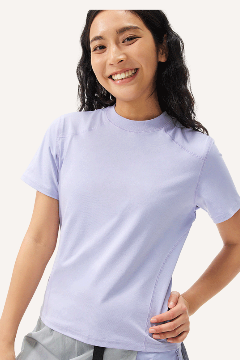 Unisex Summer COOLMAX LYCRA Yarn Wicking Quick Dry Tee