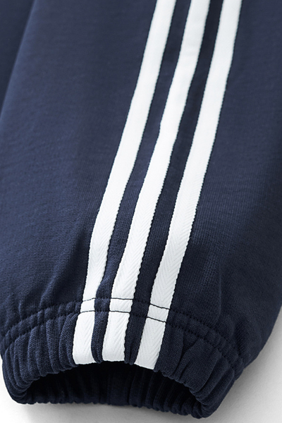 Unisex 380g Cotton Striped Colorblock Collar Sweatshirt