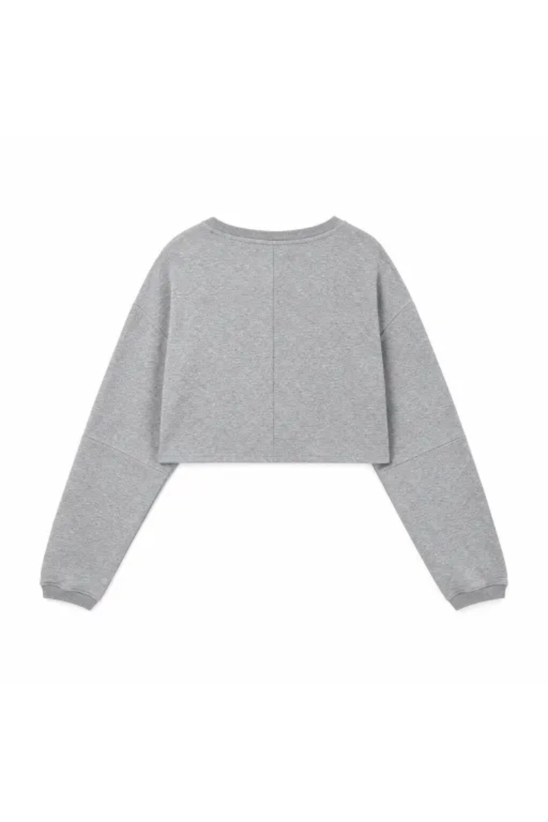 Women Spring Lightweight Cropped Drop Shoulder Workout Top