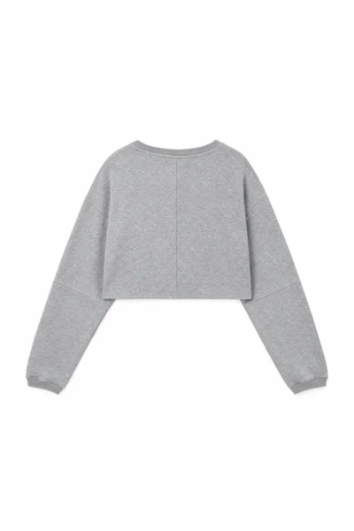 Women Spring Lightweight Cropped Drop Shoulder Workout Top