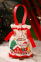 Off White Santa And Cottage