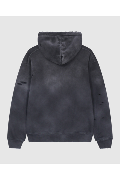 Unisex Fall Clothing 420G Ripped Washed Oversized Hoodie