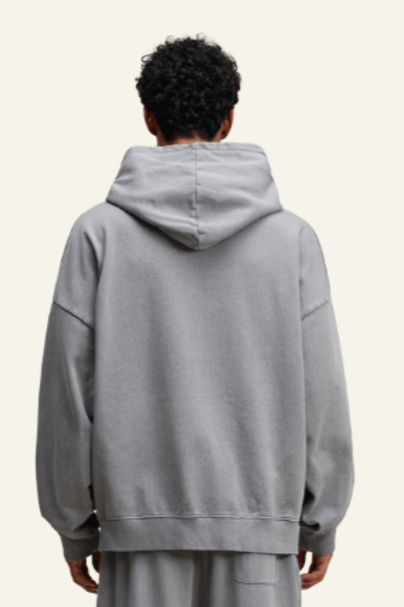 Men's Heavyweight Vintage Washed Cotton Hooded Jacket