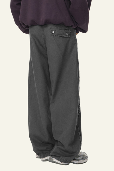 Men's  Cotton Streetwear Distressed-style Vintage Pants