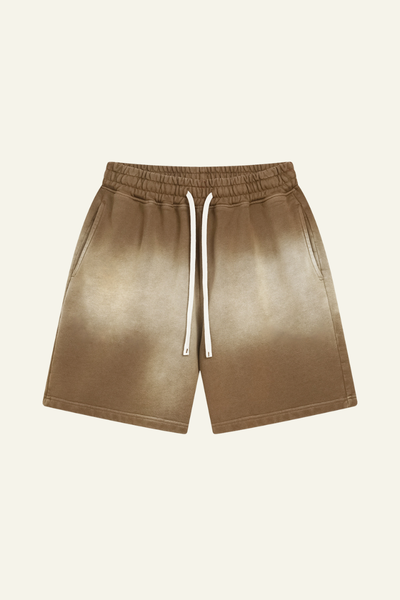 Men's Cotton Streetwear Washed Retro Spray-Painted  Shorts