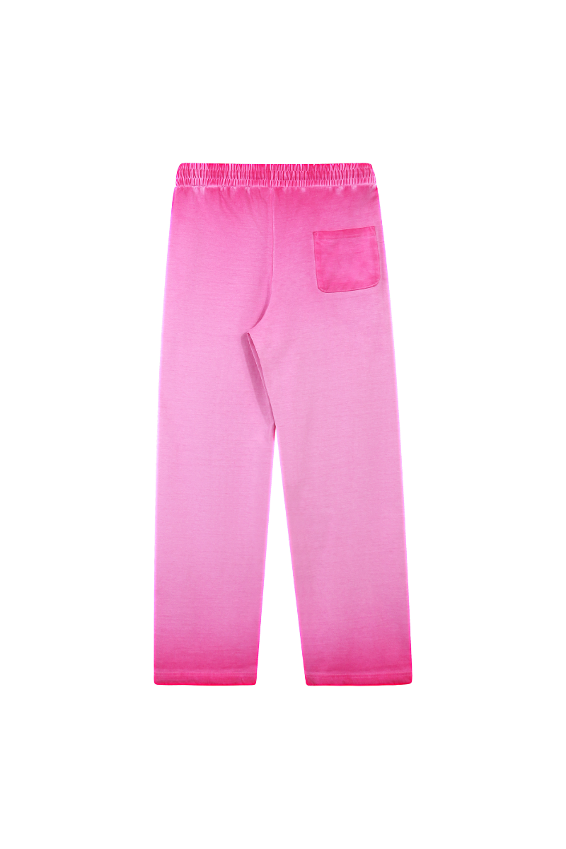 Women Fall Washed Gradient Wide Leg Sweatpants