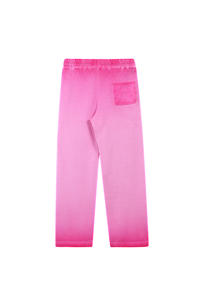 Women Fall Washed Gradient Wide Leg Sweatpants