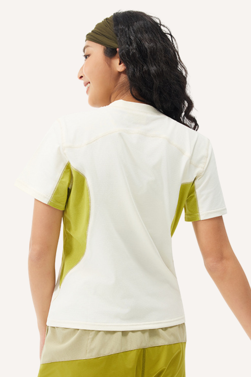 Unisex Outdoor UPF50+ Cooling Wicking Quick Dry Paneled Tee