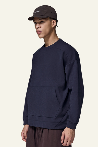 Men's Streetwear Solid Front Pocket Pullover