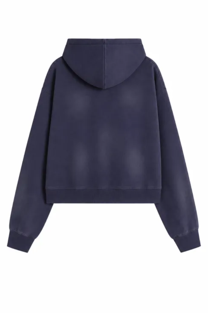 Women's Fall Gradient-Wash Cropped Pullover Hoodie