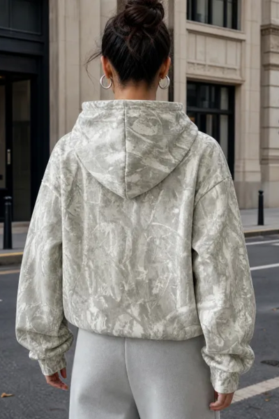 Women Fall Clothing Leopard Print Oversized Hoodie