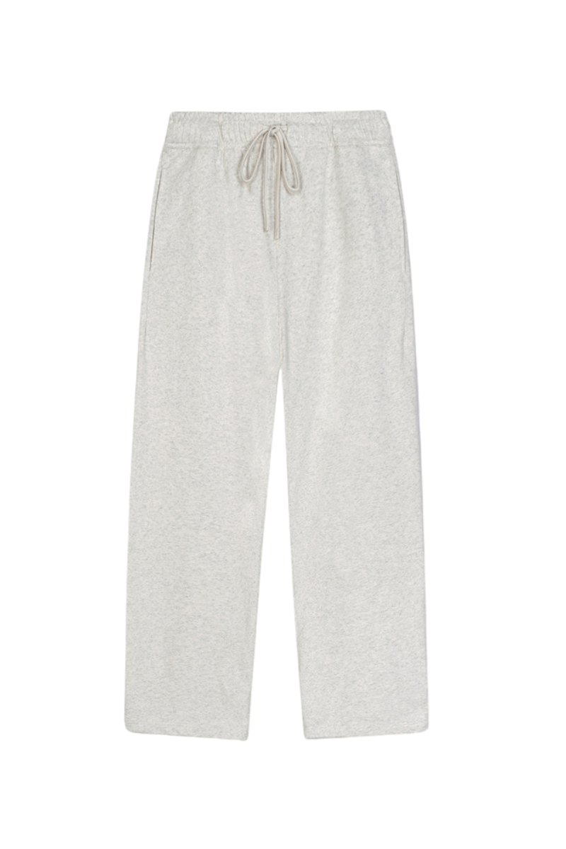 Unisex Summer 450g Elastic Drawstring Straight Pants