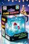 Blue Christmas Red Hat Snowman