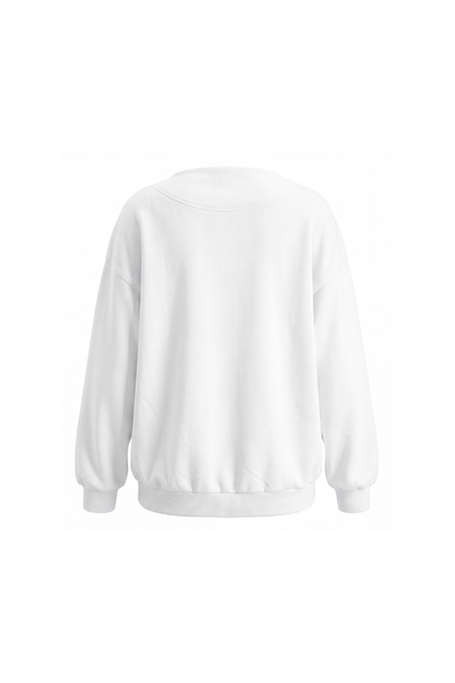 Unisex All Season Soft Mock-Neck Loose Fit Sweatshirt