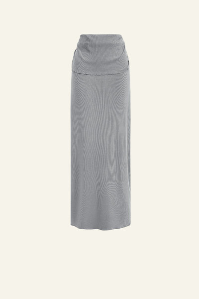 Women's Ruched Slim Fit Maxi Skirt.