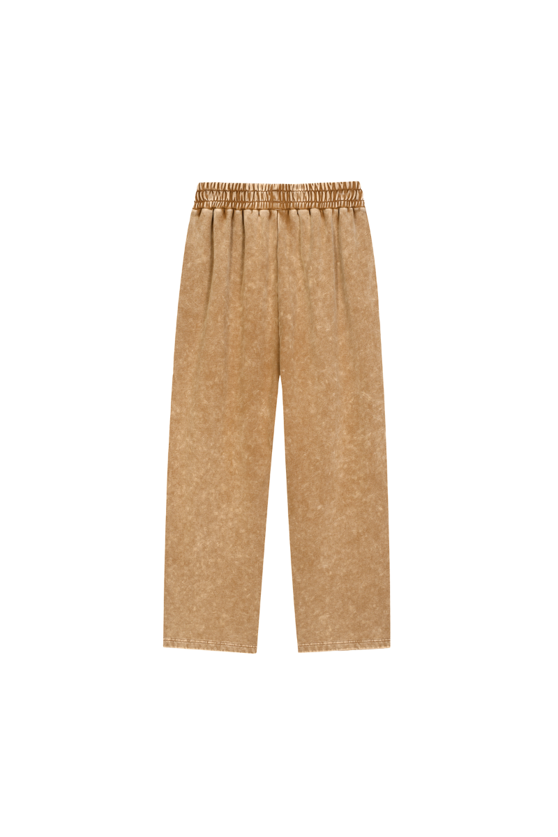 Men's Fall Snow-Wash Straight-Leg Cotton Sweatpants