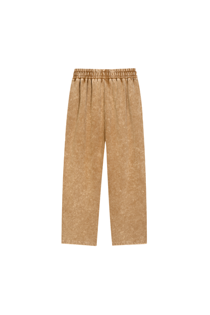 Men's Fall Snow-Wash Straight-Leg Cotton Sweatpants