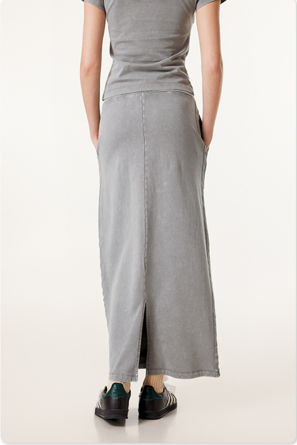 Women's Raw Edge Washed Colorblock Webbing Patchwork Set