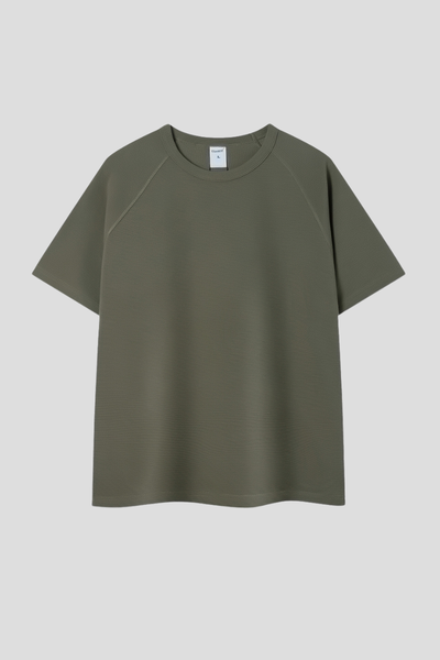 Men's 300g Cotton Raglan Stitch Texture Tee