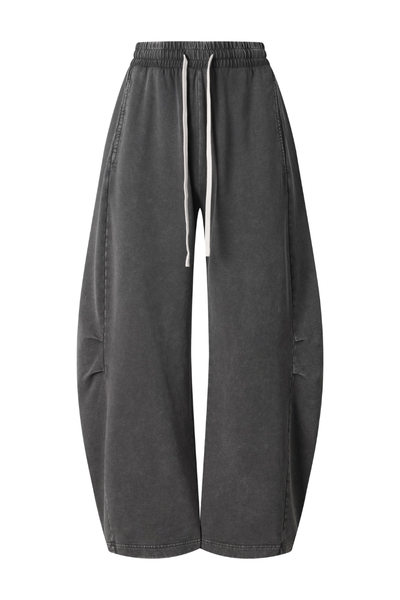 Women's Summer Vintage Washed Cotton Drawstring Cargo Pants