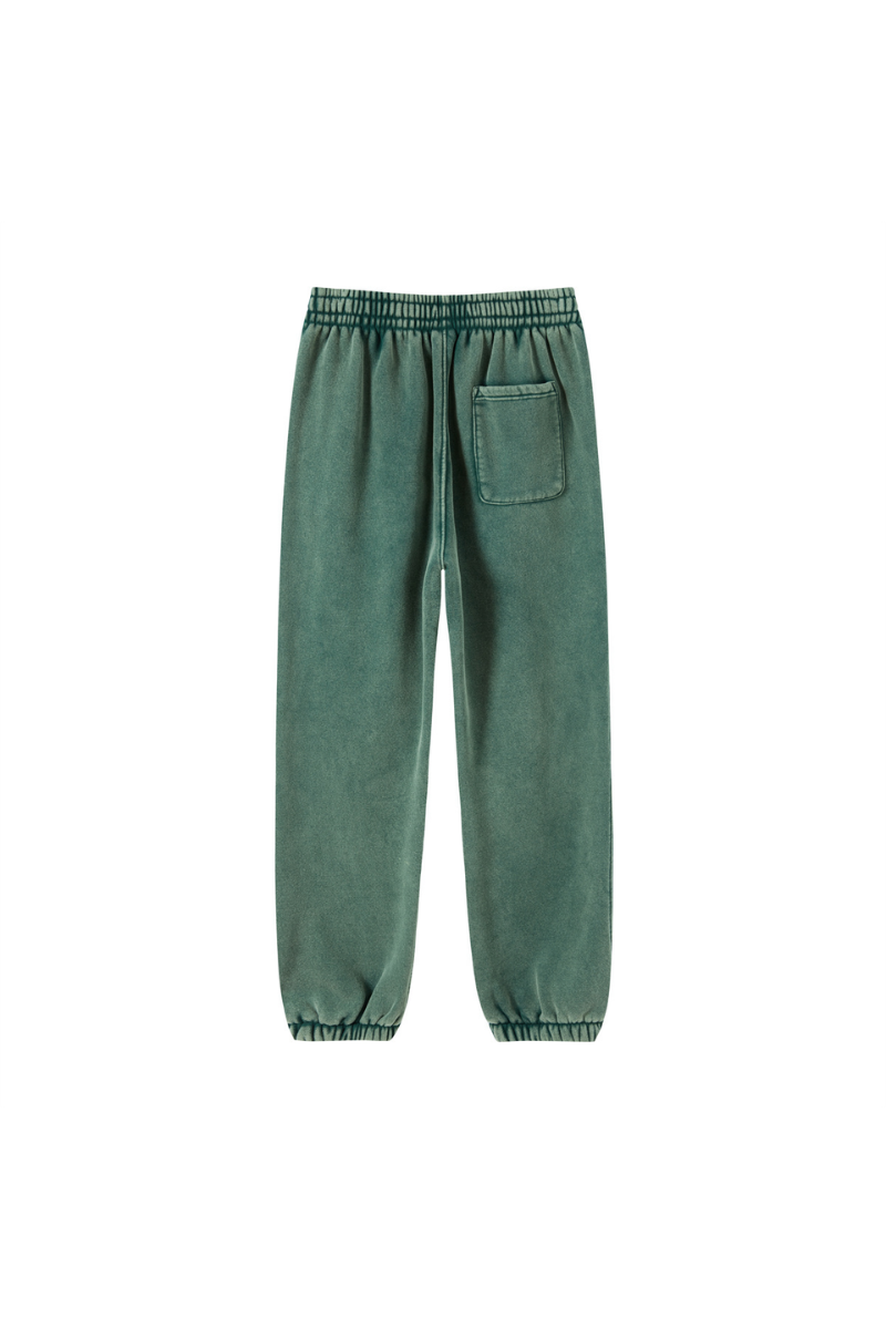 Unisex Fall Clothing Wax Washed Relaxed Jogger Pants
