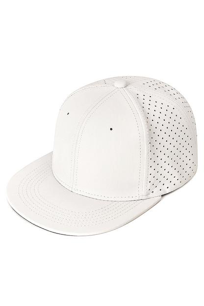 Men's Elastic Solid Flat Brim Mesh Hip Hop Hat