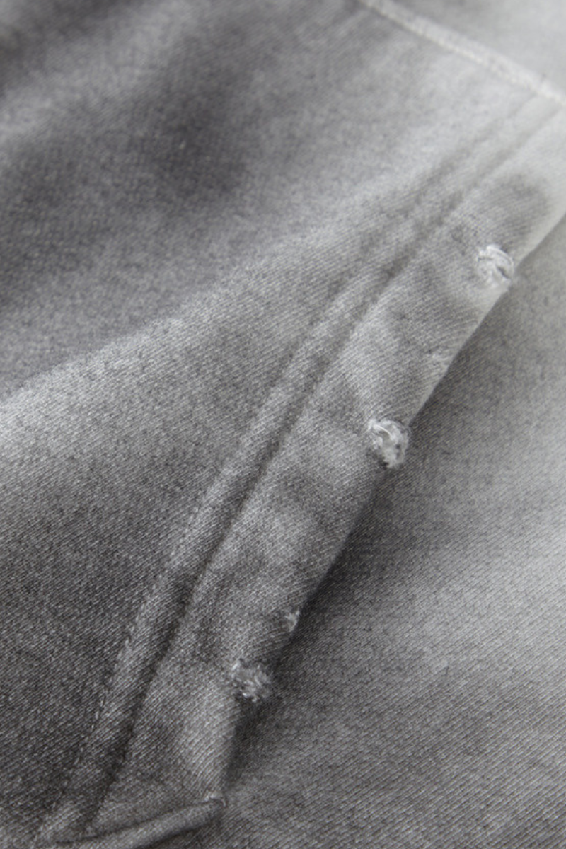 Women's Cotton Gradient-Dyed Vintage  Full-Zip Hooded Jacket