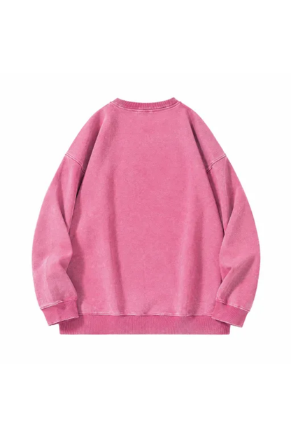 Men Fall Clothing Heavyweight Vintage Washed Sweatshirt
