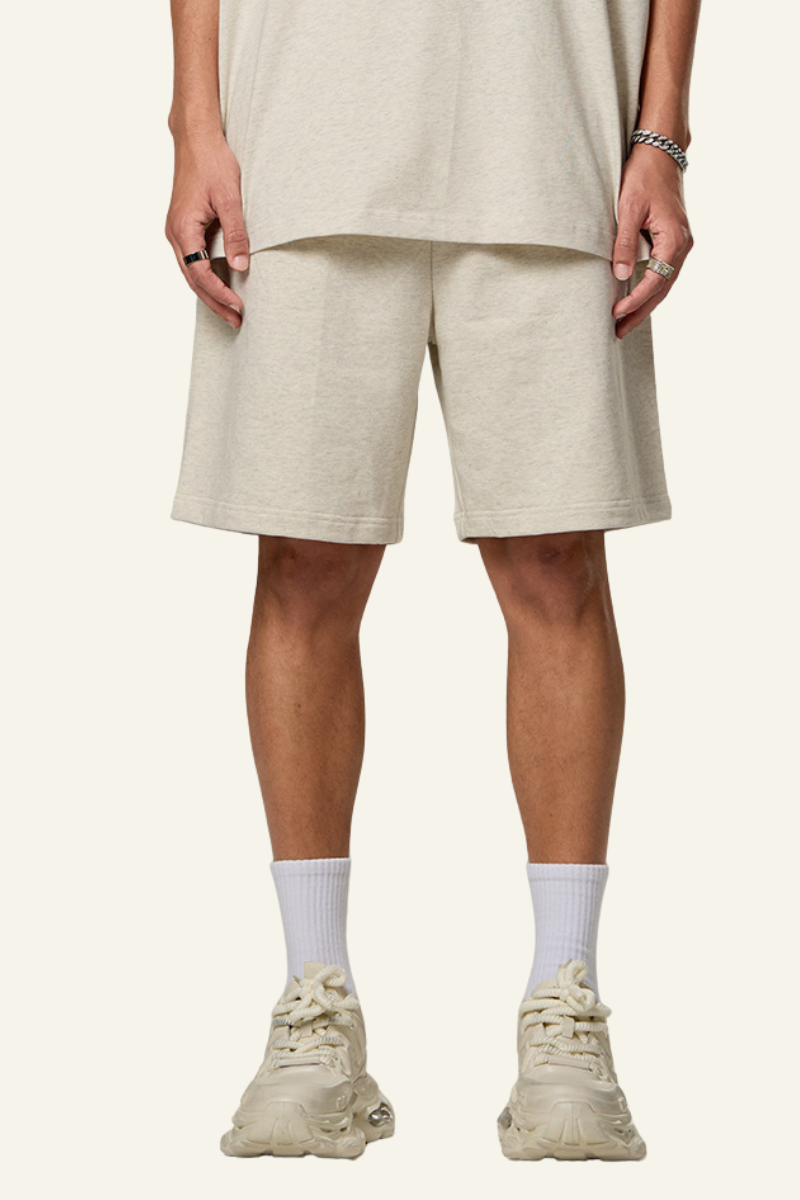 Men's Cotton Heavyweight Drawstring Straight Leg Short