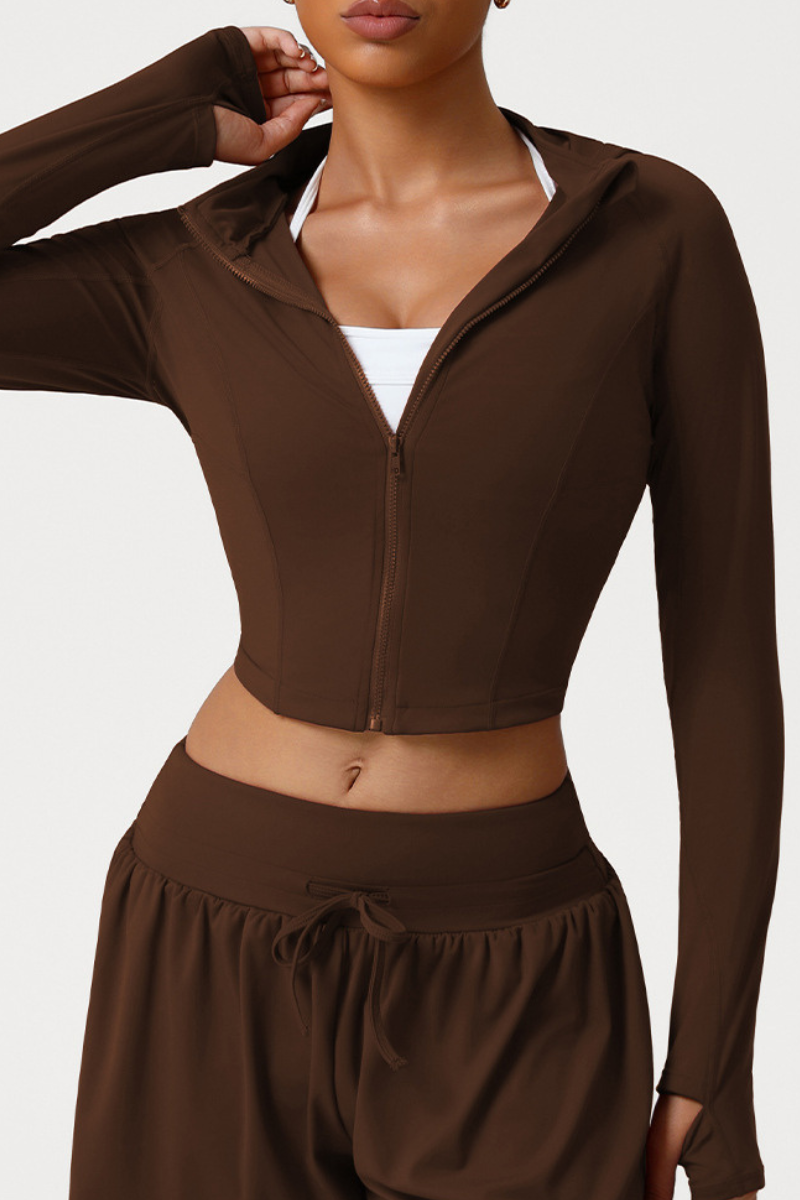 Women's Running Mock Neck Slim Long Sleeve Yoga Top