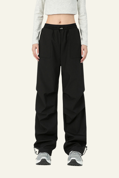 Women's Water-Resistant Lightweight Pleated  Cargo Pants