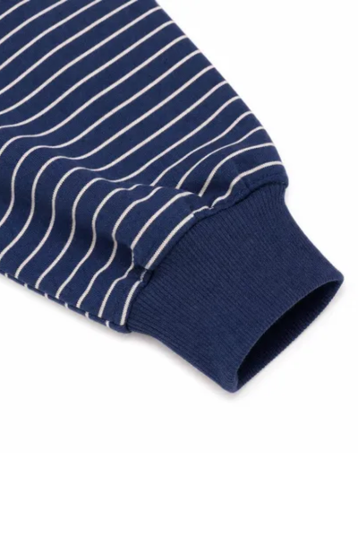 Women Fall Clothing Striped Mock Neck Sweatshirt Shorts Set