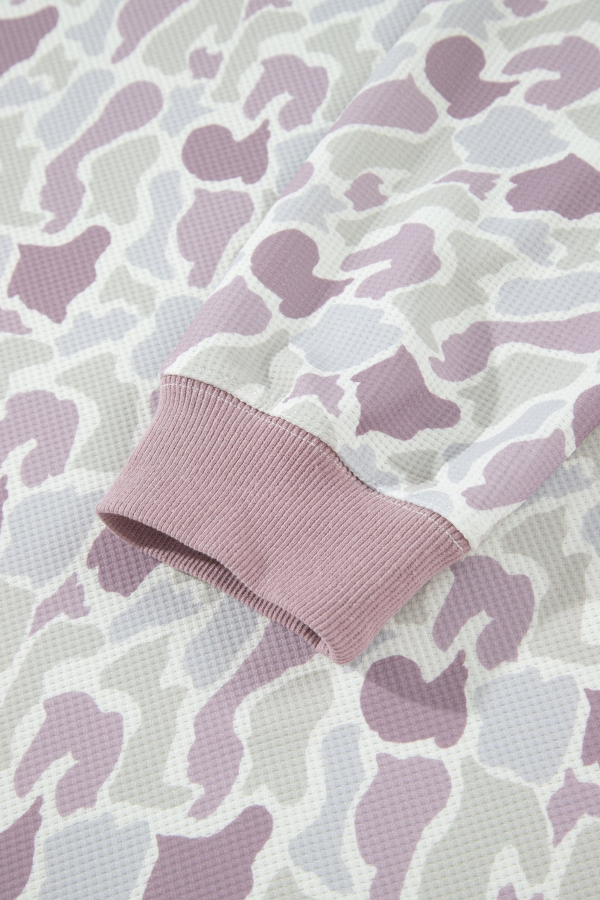 Women's Fall Camo Print Loose Two Piece Set