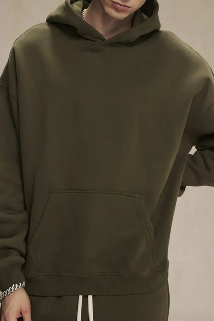 Men's 350G Heavyweight Large Pocket Hoodie Sweatshirts