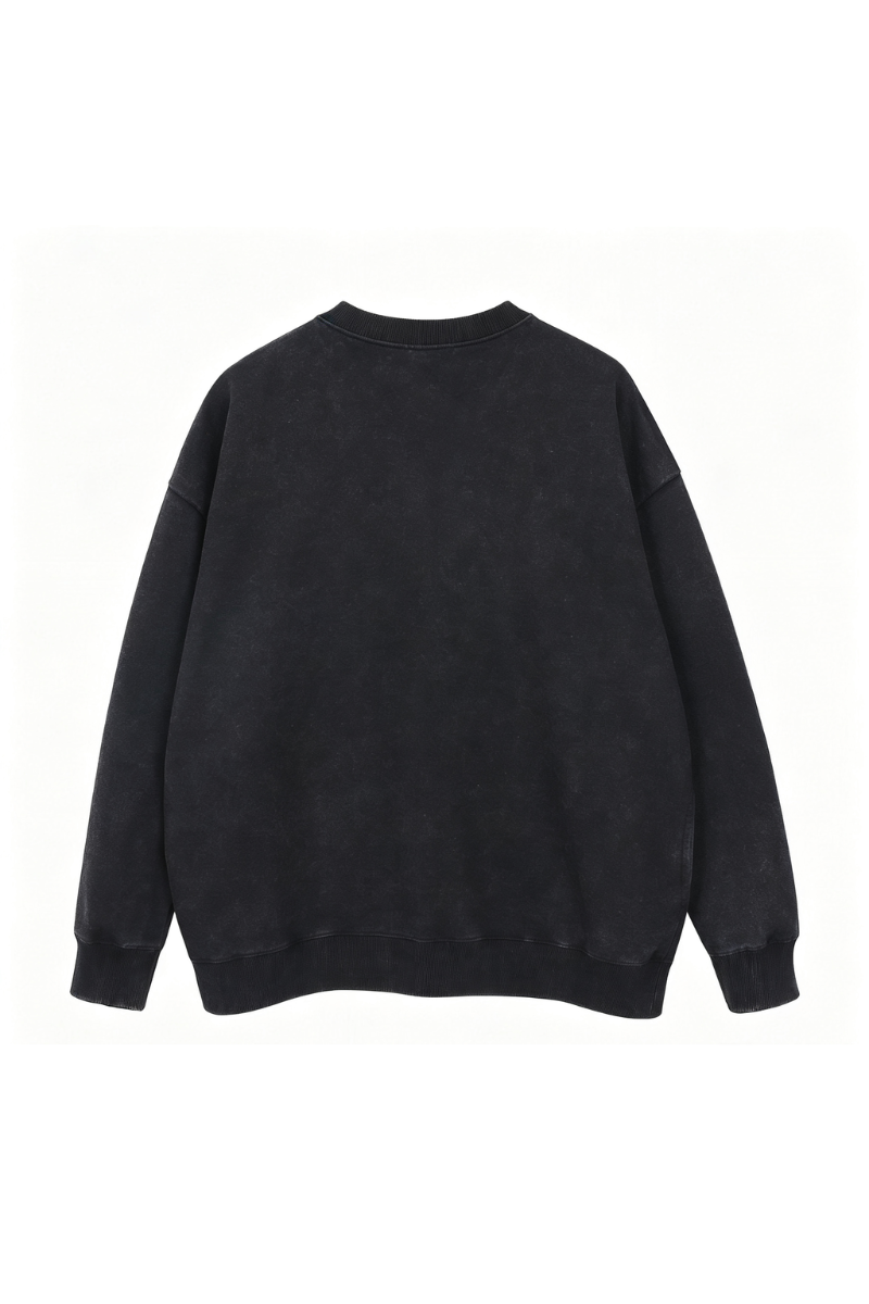 Women Fall Washed Vintage Drop Shoulder Sweatshirt