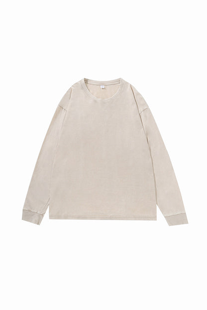 Women's Fall Vintage Washed Oversized Long-Sleeve T-Shirt