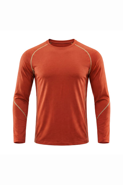 Men's Fall Sorona Contrast Raglan Athletic Long-Sleeve Tee
