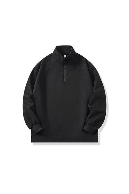 Men's Fall Half-Zip Colorblock Long-Sleeve Sweatshirt