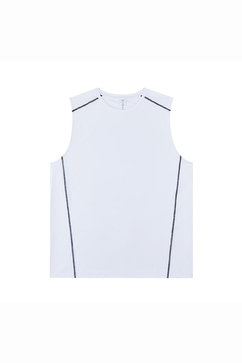 Men's Summer Contrast-Stitch Quick-Dry Athletic Tank Top