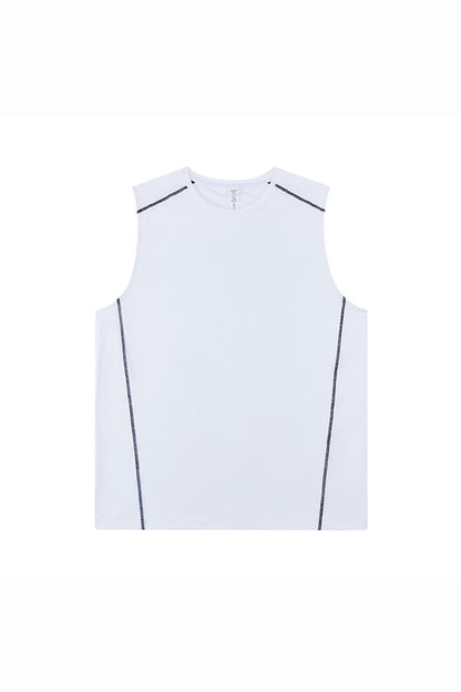 Men's Summer Contrast-Stitch Quick-Dry Athletic Tank Top