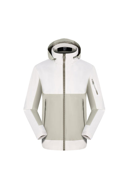 Women's Fall Colorblock Cropped Windproof Shell Jacket