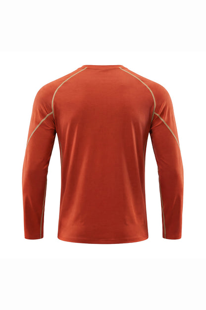 Men's Fall Sorona Contrast Raglan Athletic Long-Sleeve Tee