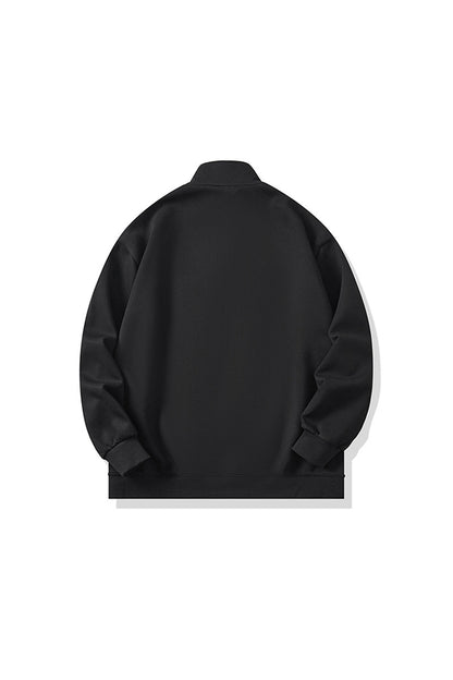Men's Fall Half-Zip Colorblock Long-Sleeve Sweatshirt